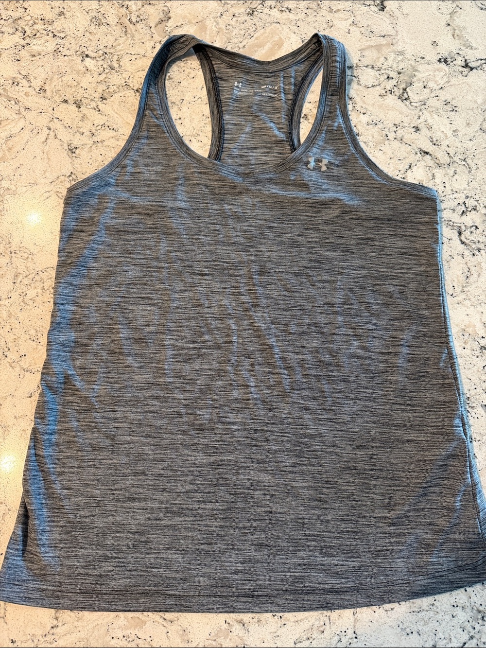 Under Armour Women's Heather Gray Racerback Tank Top